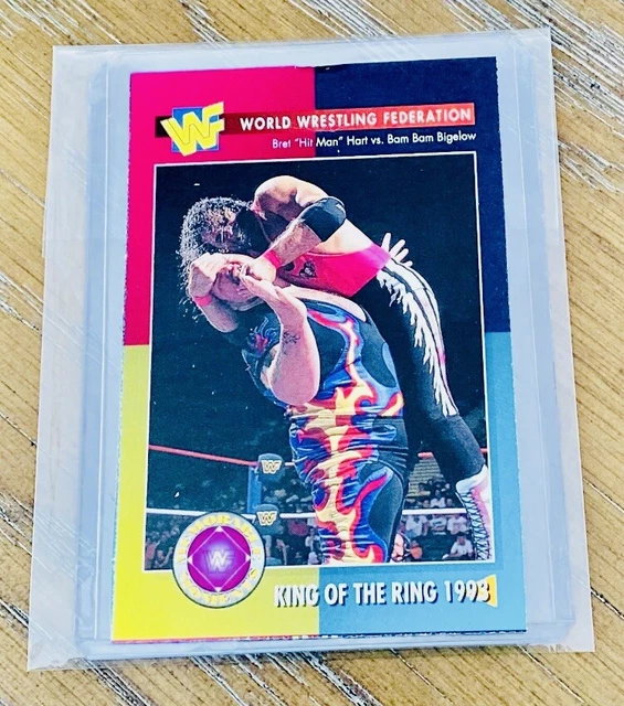 1995 WWF Magazine Card #29 Bret Hart - The King of the Ring 1993 🌟Rare
