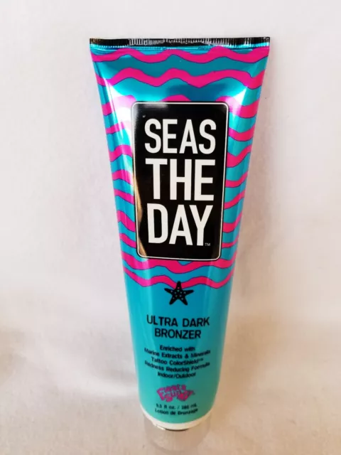 Fiesta Sun Seas The Day Dark Bronzer Indoor Outdoor Tanning Bed Lotion 9.5 oz