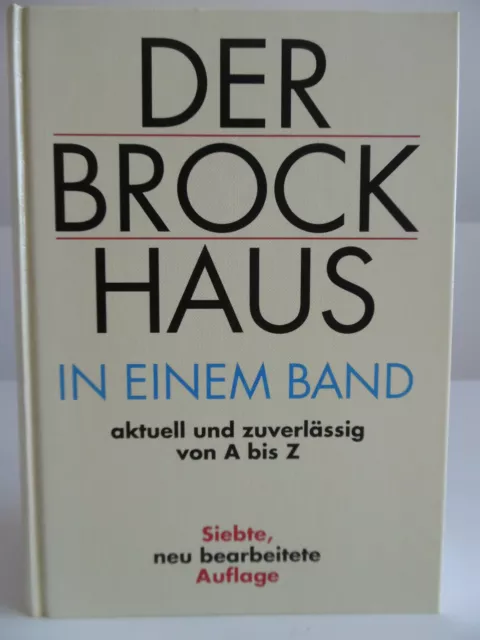 Der Brockhaus in einem Band aktuell und zuverlässig von A bis Z Kompaktlexikon
