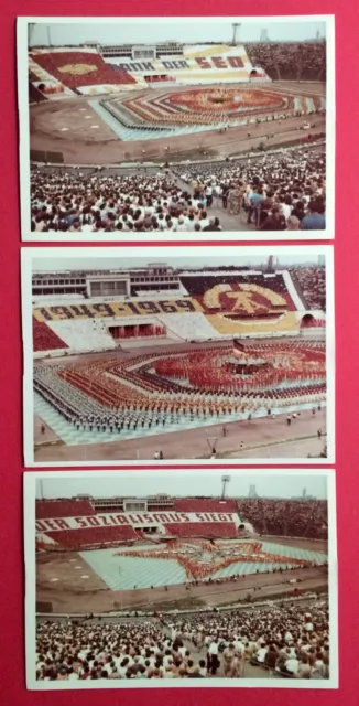 3 x Anlass Foto AK LEIPZIG 1969 V. Dt. Turn- und Sportfest der DDR  ( 4223