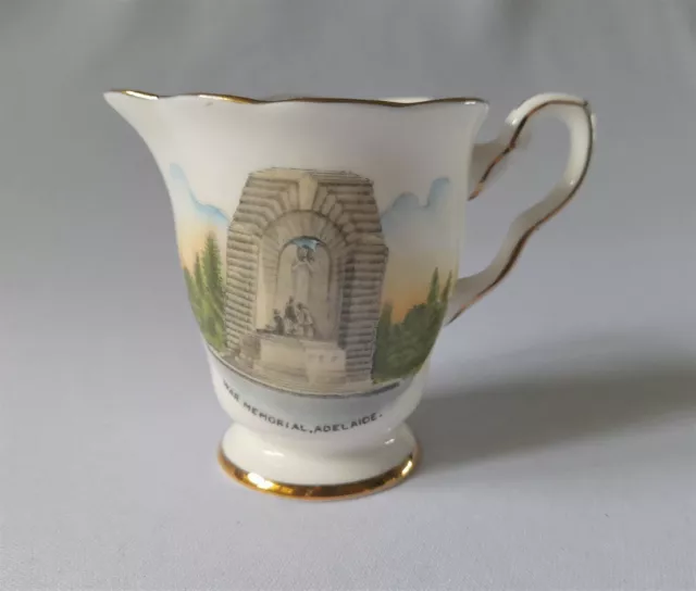 Vintage C1960'S Royal Stafford Bone China Adelaide S.a. Small Souvenir Jug