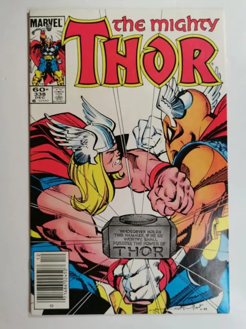 The Mighty Thor 338 Newsstand 2nd appearance Beta Ray Bill