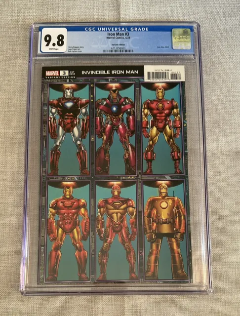 Marvel Invincible Iron Man #3 2023 Bob Layton Connecting Armor Cover CGC 9.8