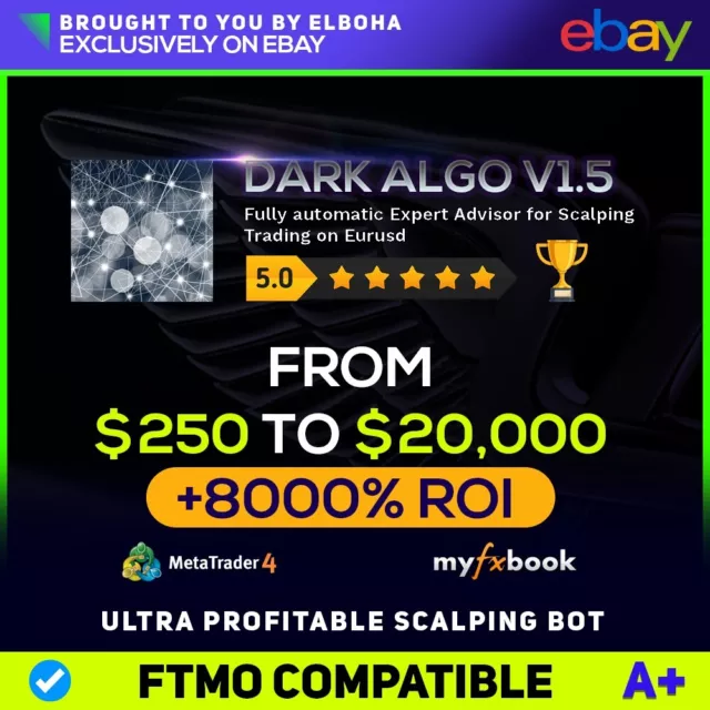 Dark Algo V1.50 MT4 Unlimited FTMO Compatible + Setfiles
