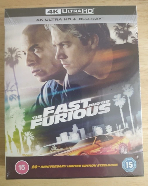 THE FAST & The Furious 4K + Bluray 20th Anniversary Ltd Collector