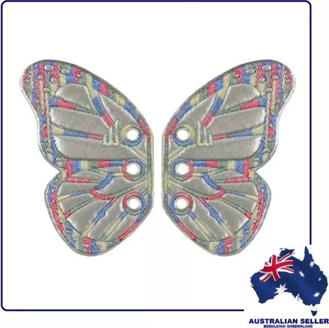 Shwings BLUE-SILVER BUTTERFLY - Shwings Make Old Shoes New, Makes New Shoes Fly!