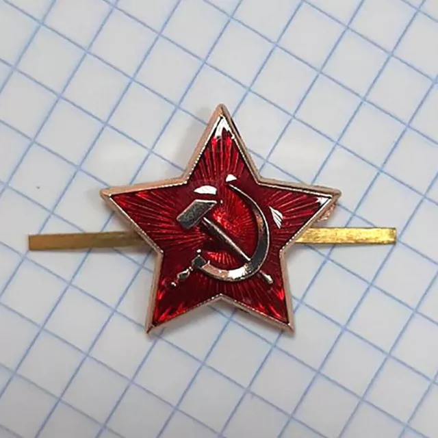 Sowjetischer ROTER STERN UdSSR Russische Armee Hut Mütze Abzeichen Kokarde...