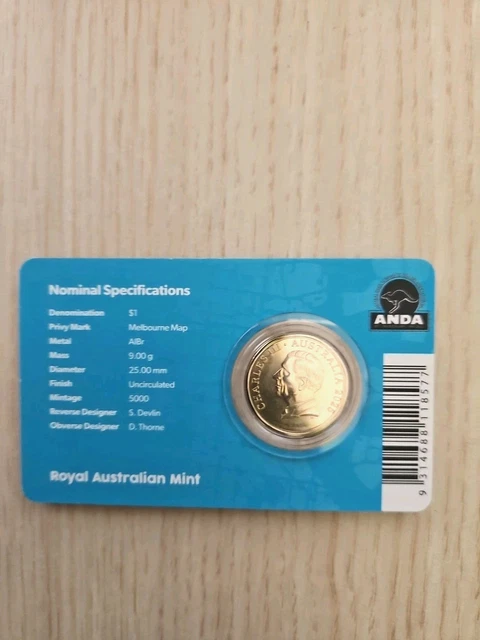 2025 30TH ANNIVERSARY of ANDA 1 Melbourne Privy Mark Uncirculated Coin 20.00 PicClick AU