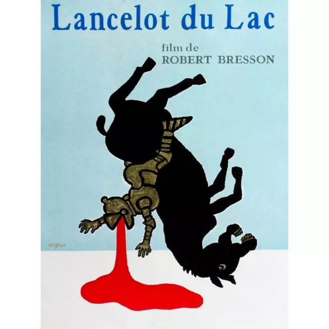 Vintage Film Movie Advert Lancelot Du Lac Film Robert Bresson New Fine Art Print