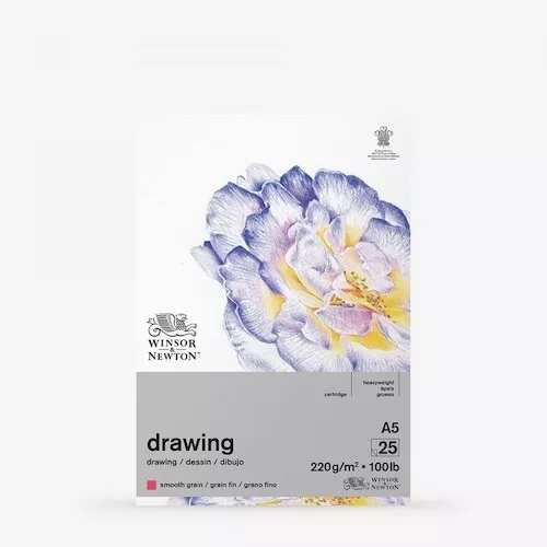 WINSOR & NEWTON Cartridge Paper Pad - 220gsm - Smooth Surface - A5