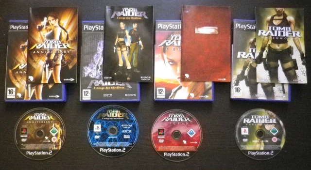 Lot De 2 Jeux PS2 Tomb Raider Legend + Anniversary – VF – Bon état