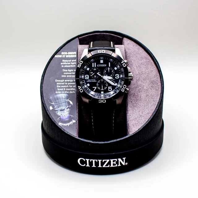 Orologio Uomo Citizen Eco-Drive Cronografo In Titanio - Quadrante Blu, Cassa 40mm, Vetro Minerale, 10 Bar, Solare, Senza Batteria