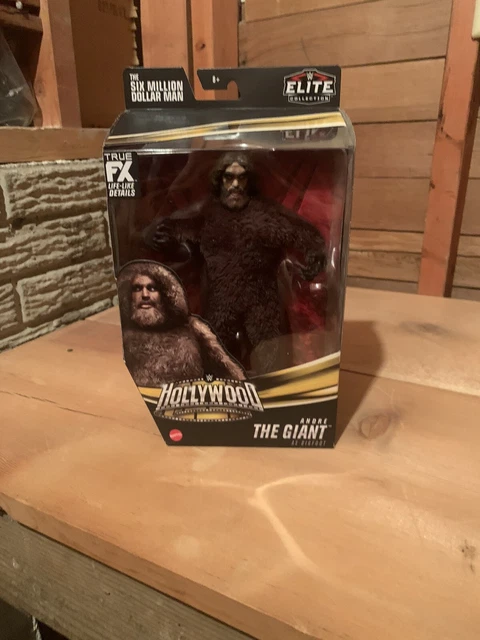 Mattel WWE - Personaggio Elite Andre the Giant, action figure con accessori, regalo da collezione, giocattolo per bambini, 8+ anni, HKN79