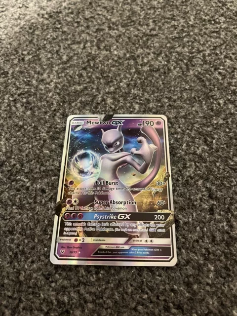 Mewtwo GX - 39/73 - Ultra Rare  Carte pokemon, Carte pokemon a