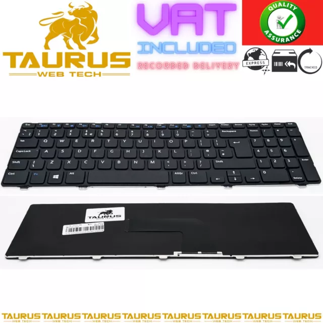 DELL Inspiron 15 15R 3521 5521 3537 5537 3540 2521 5421 Black Laptop Keyboard UK