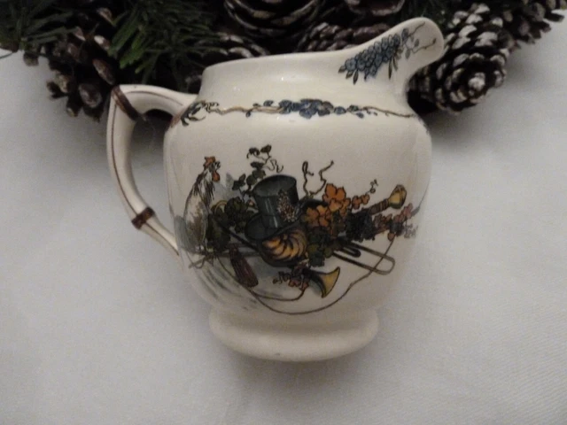 Sarreguemines Obernai Loux pot à lait modèle ancien anse bambou état impeccable