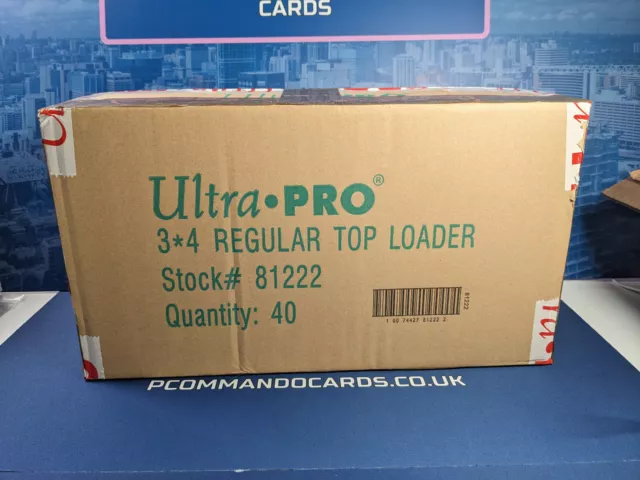 1000 Toploaders Ultra Pro Regular Top loaders Case Card Sleeves Clear 3" x 4" UK 2