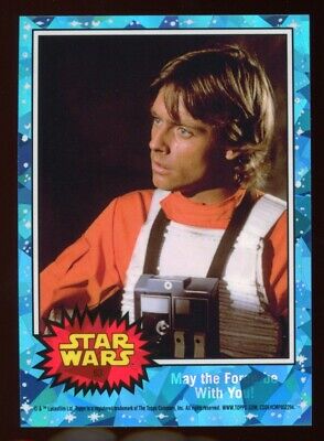 2022 Topps Chrome Sapphire Star Wars #63 May the Force Be With You - Luke