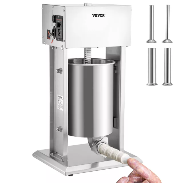 VEVOR Electric Sausage Stuffer 10L Variable Speed Sausage Maker Stainless Steel