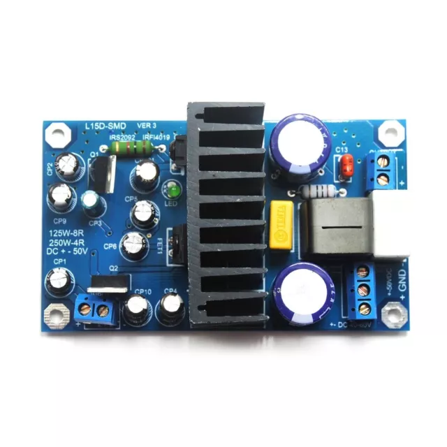 IRS2092S High Power 250W Mono Class D Digital Audio Amplifier Board L15DSMD 3