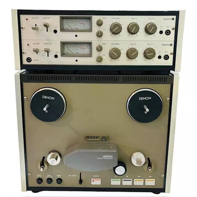DENON DH-610S Separate Reel-to-Reel 38/2 Track Tape Deck Energization Confirmed