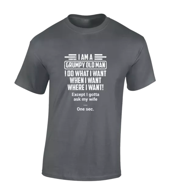 I Am A Grumpy Old Man Mens T Shirt Funny Joke Gift Idea For Dad Husband Top