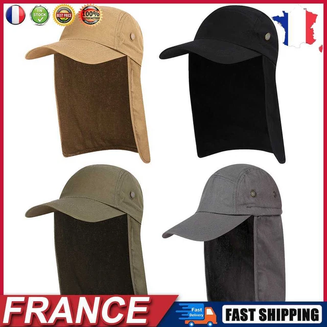 Outdoor Sun Protection Sunscreen Fishing Hat Sun Visor Cap with Ear Neck Cover f