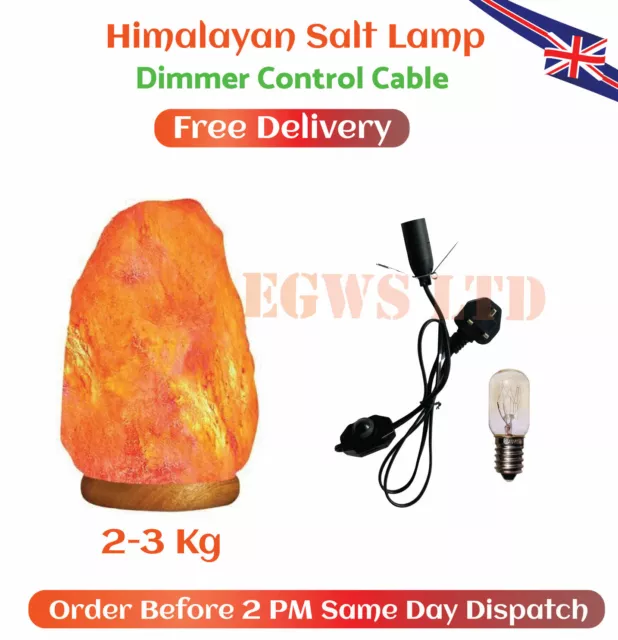 ORIGINAL HIMALAYAN SALT LAMP CRYSTAL PINK ROCK SALT LAMP NATURAL HEALING Gift