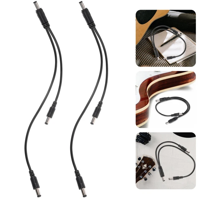 2 Pcs Metall Effekt-Booster-Linie Gitarre Aus Mini-Instrumente