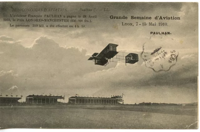 Carte Postale Aviation / Grande Semaine D'aviation Aviateur Paulhan