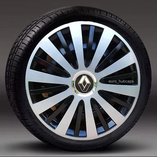 Finiture ruote 4x15", Coprimozzo, Copri per adattarsi a Renault Clio (quantità 4)