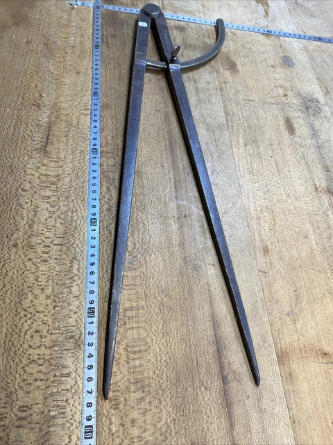 COMPAS ÉPAISSEUR OUTIL ancien Ajusteur old Tool Forgé Réf 26/1932 EUR 35,00 - FR