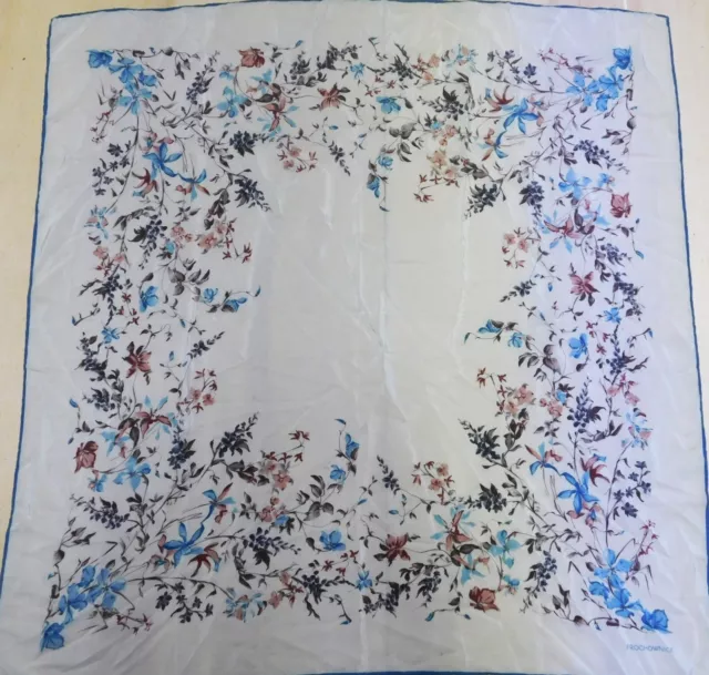 Foulard 100% Pure en Soie Vintage Femmes Prochownick (1418) 88cm x 88cm