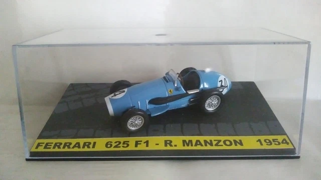 Modèle Réduit 1:43 Ferrari F1 625 #34 1954 Robert Manzon - Édicola, Avec Vitrine, Neuf