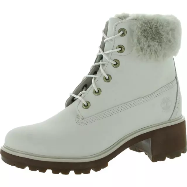 Timberland Womens Kinsley White Hiking Boots Shoes 10 Medium (B,M) BHFO 6774