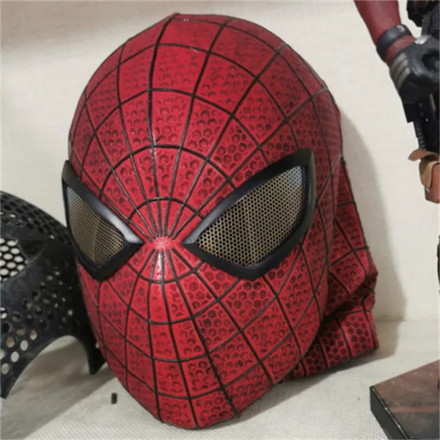 The Amazing Spiderman Helmet Cosplay Spider-man Faceshell 3D Mask Halloween Prop