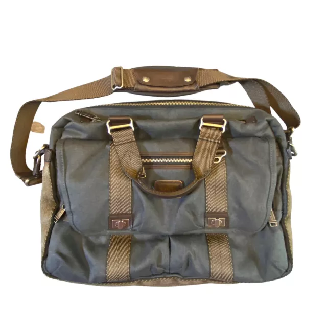 Tumi Alpha Bravo Pinckney Flap Briefcase Messenger Laptop Bag Anthracite Brief