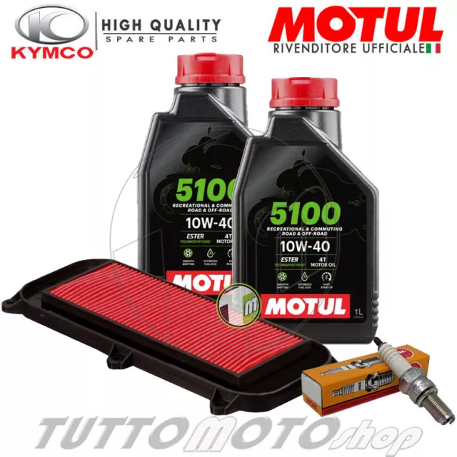 Tagliando KYMCO XCiting 300 i R 2008-2014 Olio Motul 5100 + Filtro aria Candela