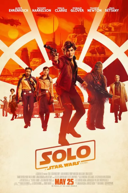 Solo A Star Wars Story Official Movie Original Cinema Print Premium Poster 2