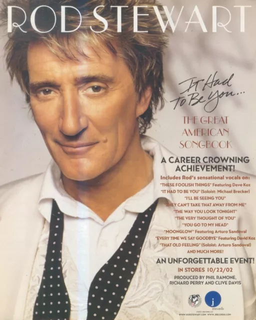 Hfbk35 Picture/Advert 13X11 Rod Stewart : It Had To Be You
