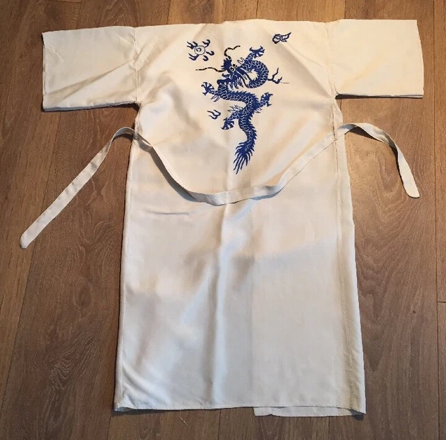 Abito vintage anni '30 anni '40 bambini stile kimono cinese ricamato drago antico Abito vintage anni '30 anni '40 bambini stile kimono cinese ricamato drago antico
