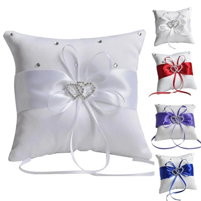 Mariage Anneau Oreiller 1pc Cérémonie Décor Décoration Anneau Porteur Oreiller