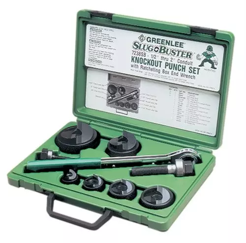 Greenlee 7238SB Manual Punch Driver Set - 15 Piece