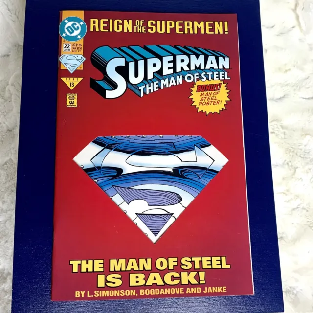 Superman The Man Of Steel #22 (1993) Die-Cut Cover