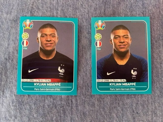 Panini Kylian Mbappe  - Euro 2020 Preview & No Preview Stickers