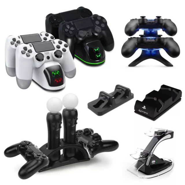 Ladestation Auswahl für PlayStation PS4 PS3 Move CONTROLLER GAMEPAD 🎮🔋✅