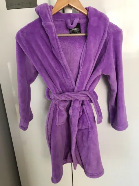 F&F City Comfort Girls Dressing Gown - Age 9/10 Years - Good Condition
