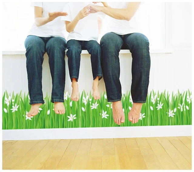 Girls Baby Cute Little Mermaids with Starfish Under Water Kids Room Wall Sticker