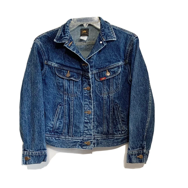 Lee Riders Jean Trucker Jacket Vintage Size 12 Stone Wash Coastal  Cowgirl