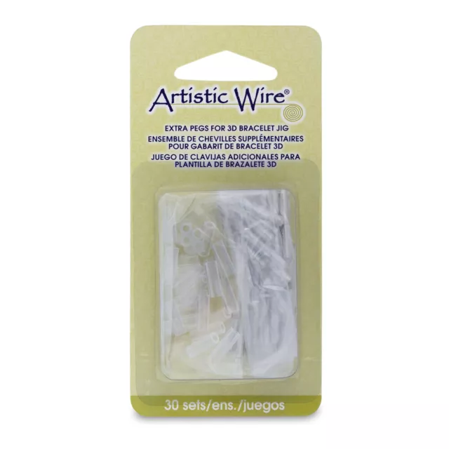 Clavijas adicionales 23x3,4 mm para plantilla de pulsera Artistic Wire® 3D (30 piezas)